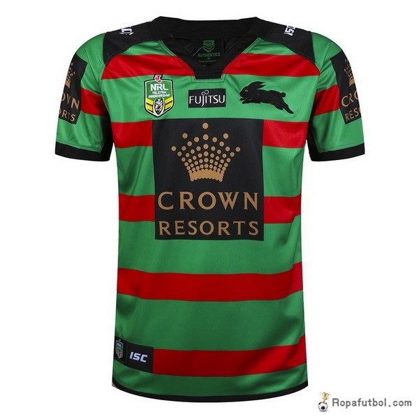 Camiseta Rugby Rabbitohs Replica Primera Ropa 2017 Verde